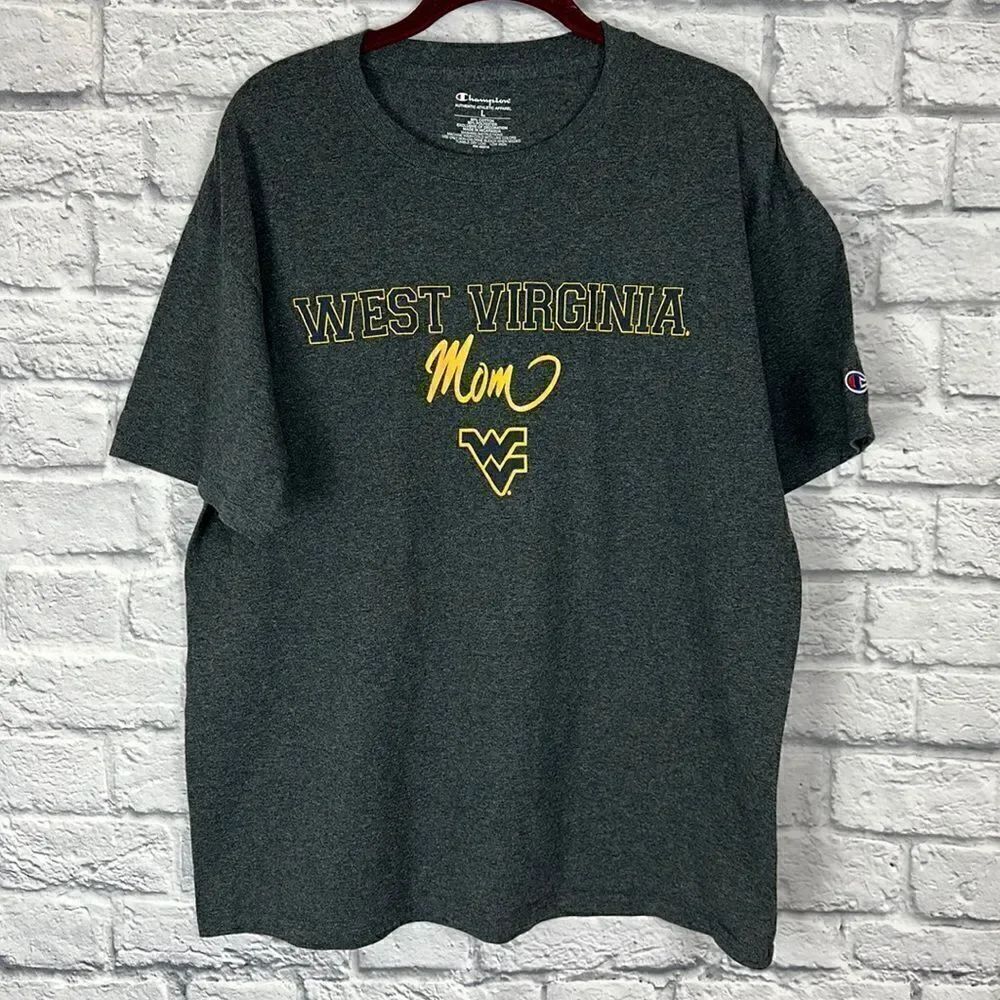 Champion West Virginia Mom Gray T-shirt Size Large